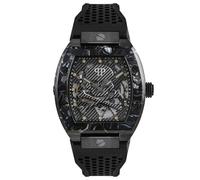 Philipp Plein Reloj analógico automático para Hombre $KELETON, Negro/Negro - Pwbaa0221, Correa
