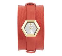 Philipp Plein Reloj analógico de cuarzo LA Jungle DE Plein de piel para mujer, Orange Taupe Pw6fa0325