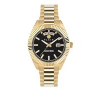 Philipp Plein Reloj analógico de Cuarzo para Hombre con Fecha Superlative Gent de Acero Inoxidable, Dorado, Pulsera