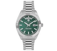 Philipp Plein Reloj analógico de Cuarzo para Hombre con Fecha Superlative Gent de Acero Inoxidable, Plata, Pulsera