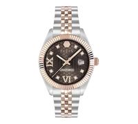 Philipp Plein Reloj analógico para mujer, cuarzo, fecha, superlativo, acero inoxidable, Bic/Braun- Pwyfa0325