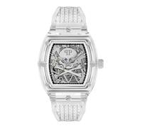Philipp Plein Reloj automático para hombre The $KELETON Crystal PWPTA0524