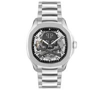 Philipp Plein Reloj automático para Hombre $KELETON $PECTRE, Plata, Pulsera
