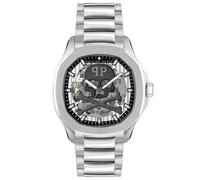 Philipp Plein Reloj automático para Hombre $KELETON $PECTRE, Plata, Pulsera