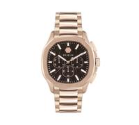 Philipp Plein Reloj PECTRE Chrono – Cronógrafo de cuarzo, correa acero inox, oro rosa/marrón