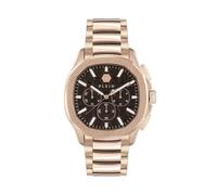 Philipp Plein Reloj PECTRE Chrono – Cronógrafo de cuarzo, correa acero inox, oro rosa/marrón