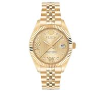 Philipp Plein Reloj de Pulsera analógico de Cuarzo para Mujer 32031699, Dorado, Einheitsgröße, Clásico