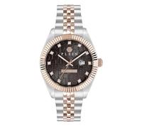 Philipp Plein Reloj para hombre, analógico, cuarzo, fecha, caballero superlativo, acero inoxidable