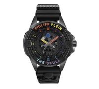 Philipp Plein Reloj para Hombre Cuarzo Analógico $ Kull Negro PWAAA0621 Silicona