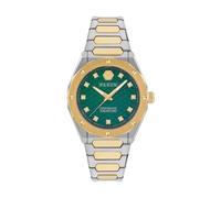 Philipp Plein Plein Deluxe Lady - Reloj analógico de cuarzo para mujer, Bicolor verde