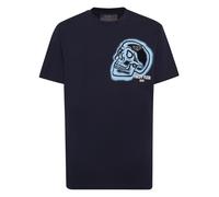 Philipp Plein - Round Neck T-Shirt Skull - Tops - Hombre - Azul - S -