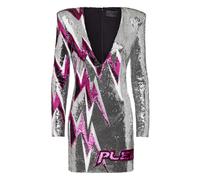 Philipp Plein - Short Dress Thunder - Dresses - Mujer - Gris - L -
