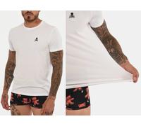 PHILIPP PLEIN SKULL COMFORT COTTON STRETCH LOGO T-SHIRT ROPA DE CASA WOW L