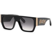 Philipp Plein Hombre SPP094M PLEIN MASTER OVERSIZELEIN 700 Gafas de sol Acetato Negro Fumar Geométrico Normal Sombreado