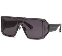 Philipp Plein Hombre SPP096M PLEIN REVOLUTION 0I86 Gafas de sol Inyectado Gris Fumar Máscara Normal