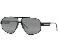 Philipp Plein Hombre SPP106M PLEIN ROCK SUPERHEROLEIN 541X Gafas de sol Metal Negro Fumar Geométrico Normal Espejo