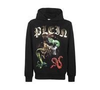 Philipp Plein - Sudadera con Capucha de Algodón con Maxi Estampado - Sweatshirts & Hoodies - Hombre - Negro - M -