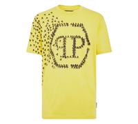 Philipp Plein - T-Shirt Cuello Redondo Calavera&Huesos - Tops - Hombre - Amarillo - S -