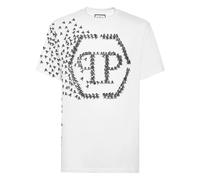 Philipp Plein - T-Shirt Cuello Redondo Skull&Bones - Tops - Hombre - Blanco - 2XL -