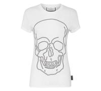 Philipp Plein - T-Shirt Cuello Redondo Skull - Tops - Mujer - Blanco - XS -