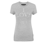 Philipp Plein - T-Shirt Pure Round Neck SS - Tops - Mujer - Gris - XS -