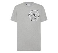 Philipp Plein - T-shirt Round Neck SS Hexagon - Tops - Hombre - Gris - 3XL -
