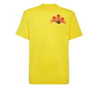 Philipp Plein - T-shirt Round Neck SS Skull - Tops - Hombre - Amarillo - XL -