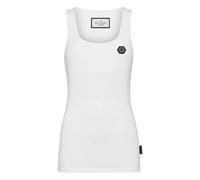 Philipp Plein- Tank Top Hexagon- Tops- Mujer- Blanco- S- Tank Top Hexagon