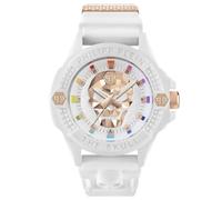 Philipp Plein The $Kull ECOCERAMIC Reloj analógico de Cuarzo de Silicona para Hombre, Blanco - Pwuba0123, Clásico