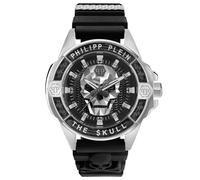 Philipp Plein The $Kull Reloj analógico de Cuarzo para Hombre de Fibra de Carbono, Plata/Negro - Pwaaa1622, Clásico