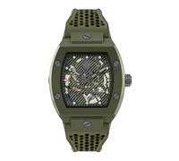 Philipp Plein Reloj de hombre The Skeleton ECOCERAMIC PWVBA0223 Automático, correa silicona verde