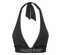 Philipp Plein - Top de baño tipo sujetador elástico de triángulo - Tops - Mujer - Negro - M -