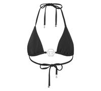 Philipp Plein - Triangle Bra Crystal Hexagon - Swimwear - Mujer - Negro - S -