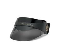 Philipp Plein Unisex Philipp Plein SPP033S PLEIN F.I.T. FUTURE IS TODAY VISIERA-K 0U28 Gafas de sol Inyectado Negro Gris Visera Polarizado