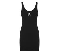 Philipp Plein - Vestido Slip de Punto Acanalado de Jersey - Dresses - Mujer - Negro - S -
