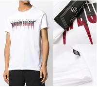 Philipp Plein Wqc Corte Statement Logo Camiseta Cuello Redondo Top Nueva M