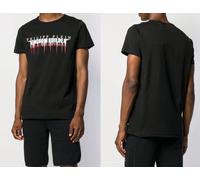 Philipp Plein Wqc Corte Statement Logo Camiseta Cuello Redondo Top Nueva M .