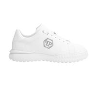 Philipp Plein - Zapatillas Bajas de Piel Nappa Hexagon - Shoes - unisex - Blanco - 43 EU -
