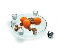 Philippi Arena 123076 - Bol con Velas (30 cm, Cristal y Cromo)