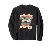 Philippians 4:13 Christian Scripture Faith Verse Sudadera