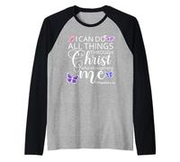Philippians 413 I Can Do All Things Through Christ Christian Camiseta Manga Raglan