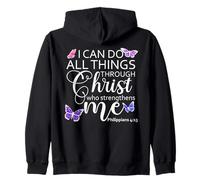 Philippians 413 I Can Do All Things Through Christ Christian Sudadera con Capucha
