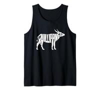 Philippines Carabao Water Buffalo Word Art - Animal Divertido Camiseta sin Mangas
