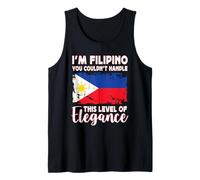 Philippines Flag Proud Elegant Filipino Boyfriend Girlfriend Camiseta sin Mangas