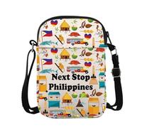 Philippines Trip Culture Gift Next Stop Filipinas Bolsa de cosméticos Filipinas Vacaciones Bolsa de maquillaje Regalo de viajero, Filipinas Cb Reino Unido, Bolsa de cosméticos
