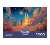 Philippines Version of The Iconic Night 1000 Pcs Cartón Rompecabezas Vibrant City Liberador De Estrés Juego Familiar Puzzle para Niños Pequeños 52x38cm/1000pcs