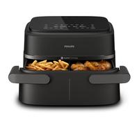 Philips 1000 Airfryer - Freidora de Aire doble cesta, 7,1L, 10 en 1, Negro