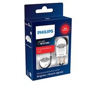 Philips 11066XURX2 LED foco de señalización para automóvil (W21/5W red), Rojo, Set de 2
