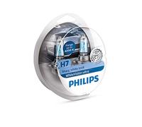 Philips 12972WVUSM WhiteVision - bombilla para faros delanteros de coches - (H7, 55 W, Halógeno, Luces largas y cortas, PX26d, 4200 K, blanco intenso)