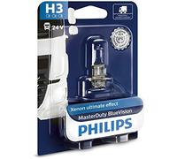 Philips 13336MDBVB1 MasterDuty BlueVision - Bombilla H3 para faros delanteros (1 unidad, 24 V, 70 W)